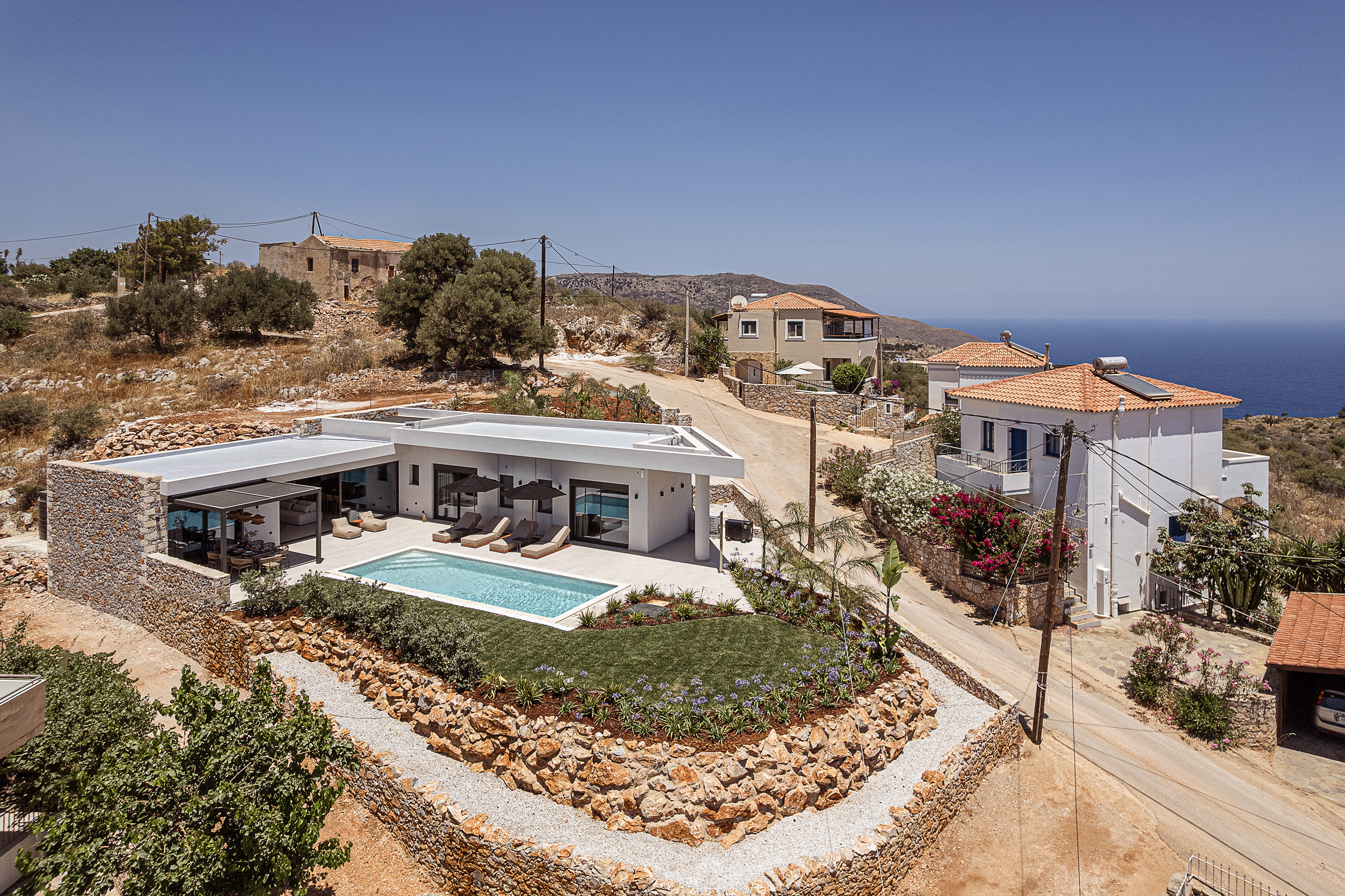 Aerial pool and terrace