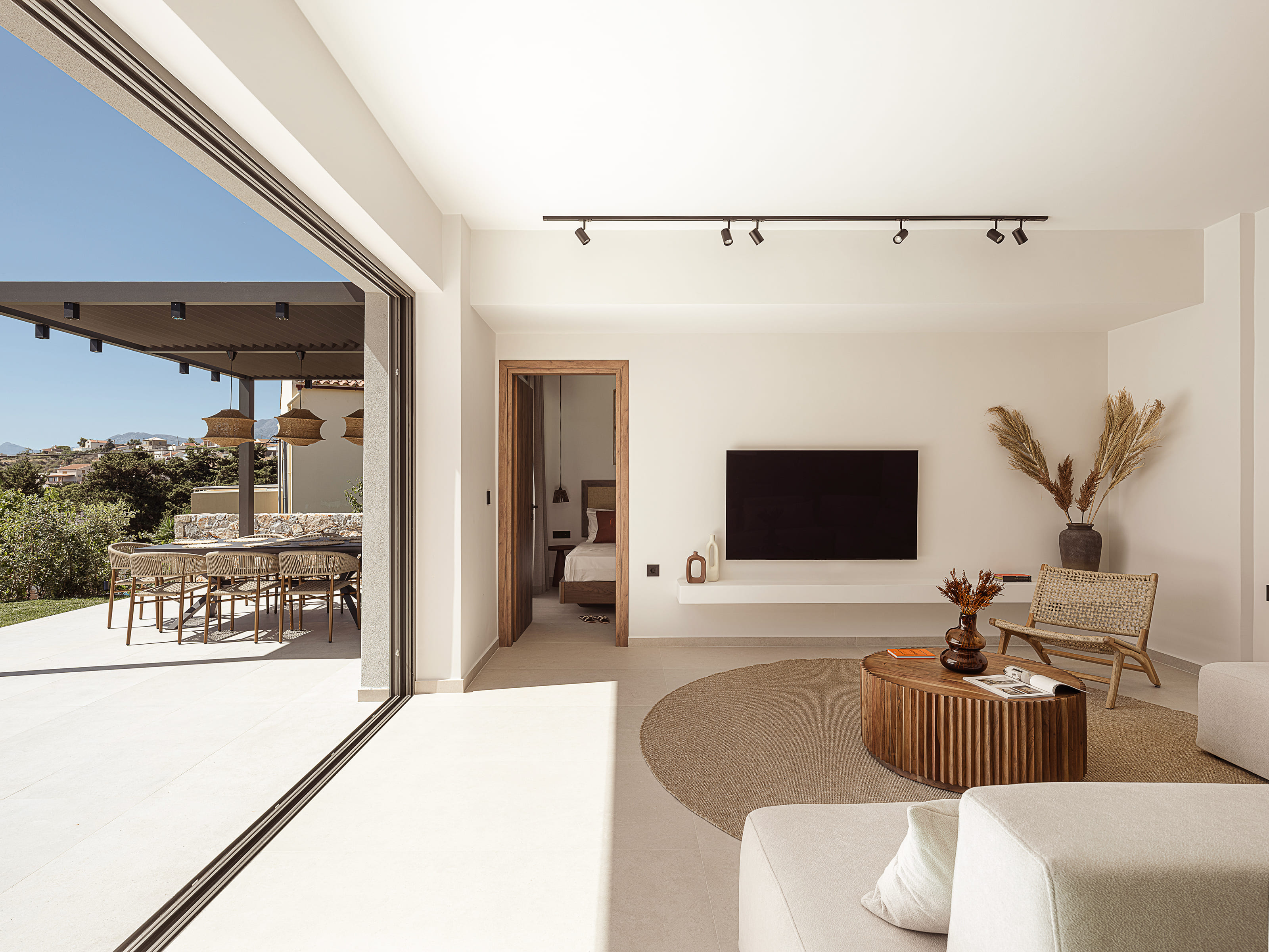 Living room sofa area